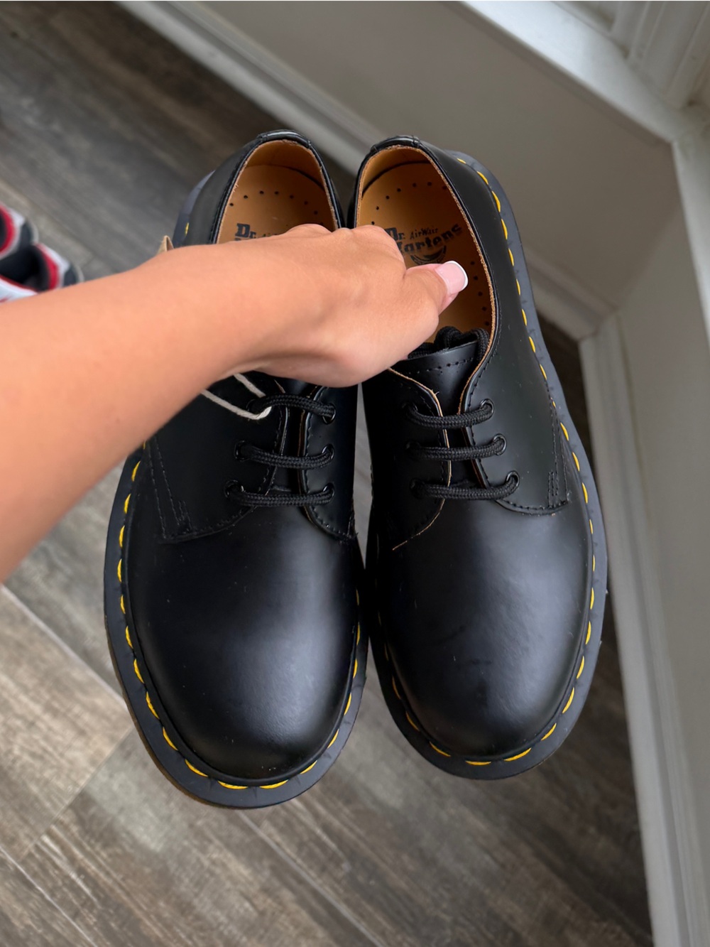 BRAND NEW NWT Black leather Dr. Martens platform shoes #platform #drmartens - Picture 3 of 7